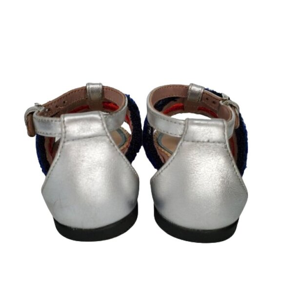 Gucci Rainbow Terrycloth Buckle Ankle Strap Sandals - Picture 3 of 9